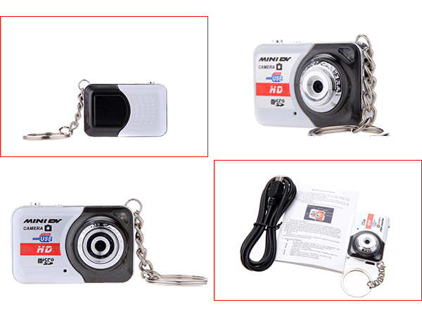 Tickas Digital Camera,X6 Portable Ultra Mini HD High Denifition Mini DV  Support 32GB TF Card with Mic