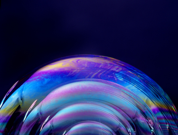 colorful real bubbles