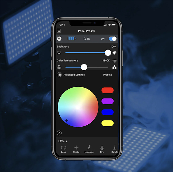 Lume Cube RGB Panel Pro 2.0 Lighting Kit App Controlled LED Panel Ligh