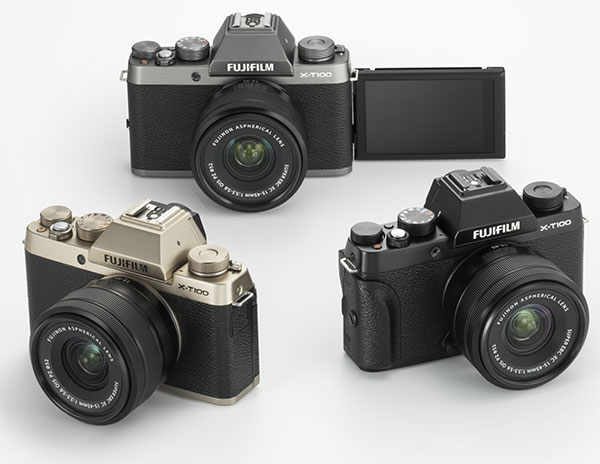 Fujifilm Intros Retro-Style and Compact Fujifilm X-T100 Mirrorless 