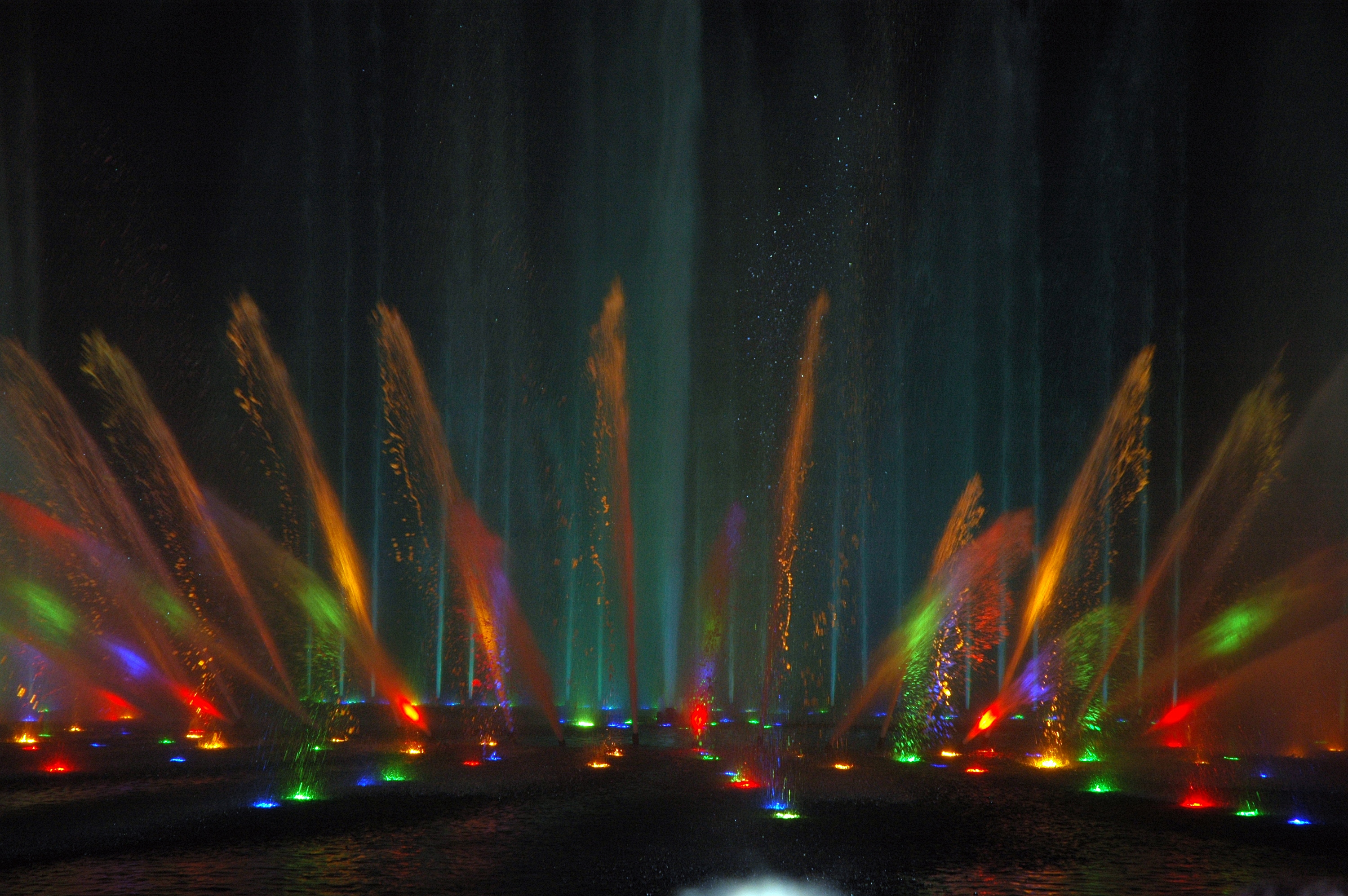 water and light show