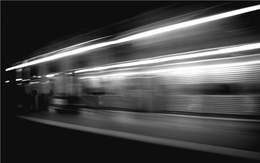 Train Station Bw 