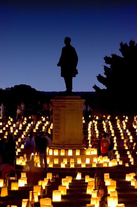 Luminaria Frdericksburg National Battlefield Shutterbug