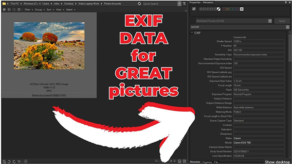 DON'T Ignore EXIF Data if Amazing Photos Are Your Goal (VIDEO)