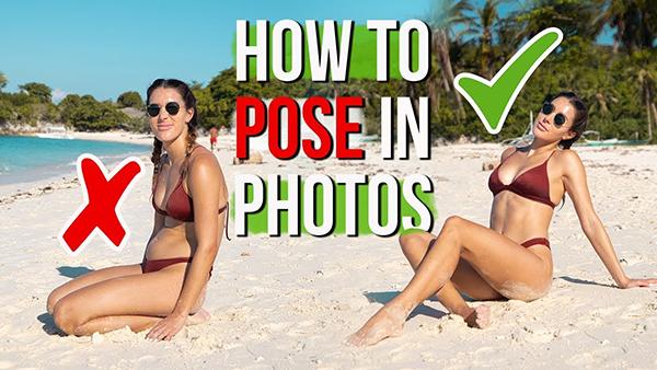 poses for solo shots on the beach | Beach, Poses, Cover up