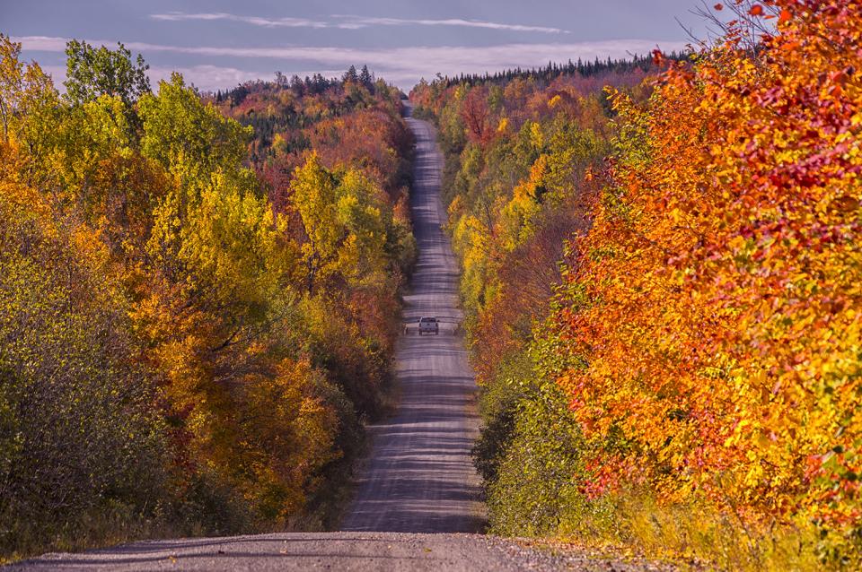 Someset Road in Autumn, Northern Maine | Shutterbug